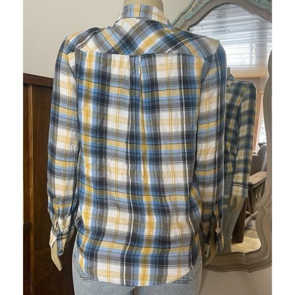 Harley Davidson Women Plaid Rayon Button Up Biker Shirt HDMC Size Small - Picture 7 of 11